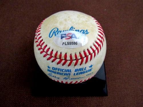 Vic Raschi 6 X Wsc Ню Йорк Янкис Автографированный Ретро Играта топката Oal Psa Jsa Loa - Бейзболни Топки с