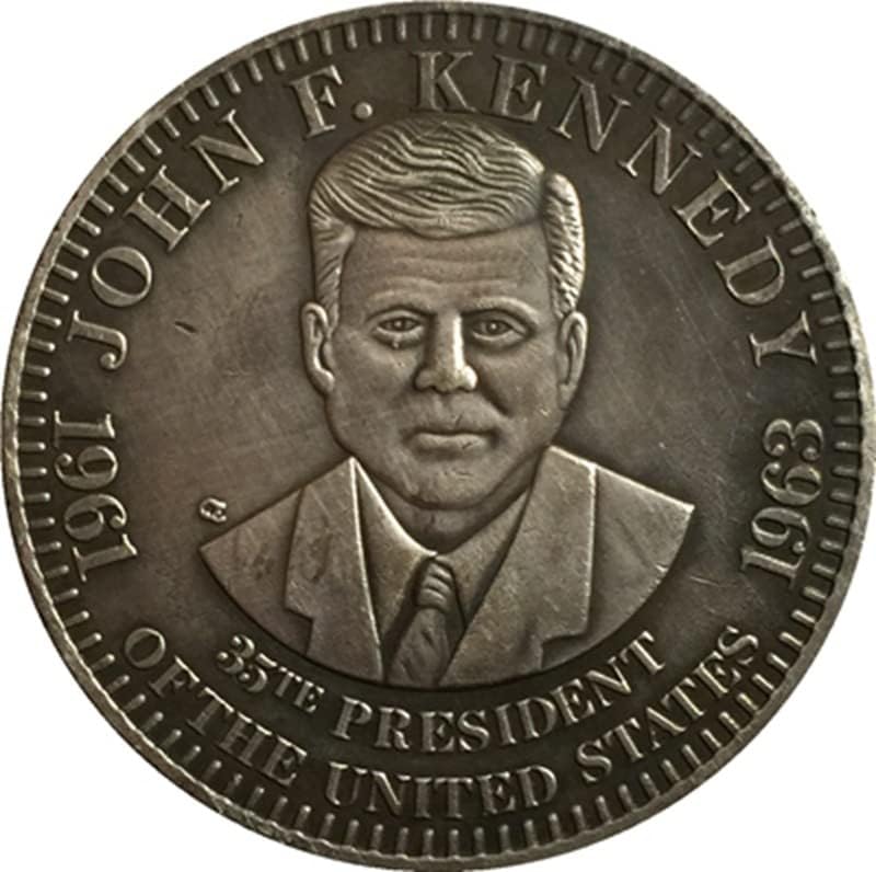 1963 Американски Възпоменателни монети Монета с Медна сребърно покритие Старинен Сребърен Долар Чуждестранни