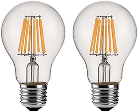 Led лампа с нажежаема жичка Xianfei E27, Без регулиране на яркост, Светодиодна лампа 8 W, Прозрачно Стъкло A60