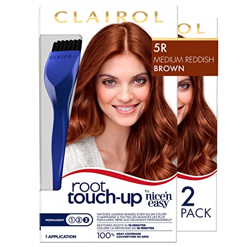 Перманентная боя за коса Clairol Root Touch Up от Nice'n Easy, 5 мл, Обикновения кестен цвят на косата, опаковки