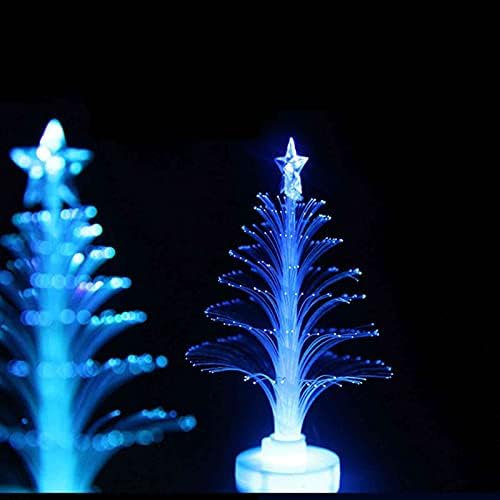 2 бр. Коледно Дърво Светлини Мини LED Коледно Дърво Декор Открит и Закрит Коледна Лампа Украса за Дома Сватба