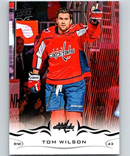 2018-19 Горната палуба #439 Хокейна карта Том Уилсън Вашингтон Кепитълс в НХЛ
