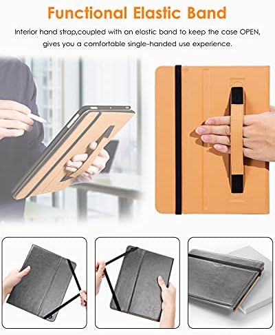 Фирмен калъф за iPad Mini 5-то поколение 2019, [серия Noble], Кожен калъф-книжка с притежателя на Apple Молив
