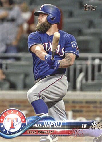 2018 Topps Series 2 512 Бейзболна картичка на Майк Наполи Тексас Рейнджърс - GOTBASEBALLCARDS