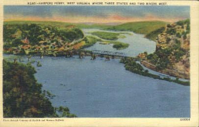 Harpers Ferry, пощенска Картичка от Западна Вирджиния