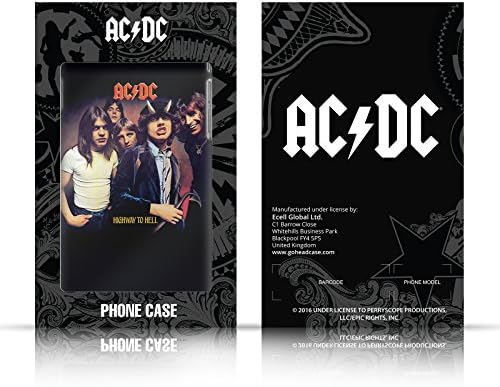 Дизайн на своята практика за главата Официално Лицензиран AC / DC Текста на песента ACDC Лого Кожен Калъф-за