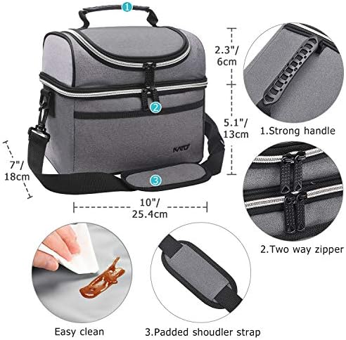Случайна Чанта за Обяд Tirrinia, Запечатани Термална Чанта-Тоут Bento Lunch Box за жени, Мъже, Възрастни, Офис