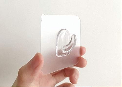 ФИГО 10 опаковки по 15 кг (макс.) Непрекъснато Малки Стенни куки Самозалепващи Прозрачни Безшевни куки е Много