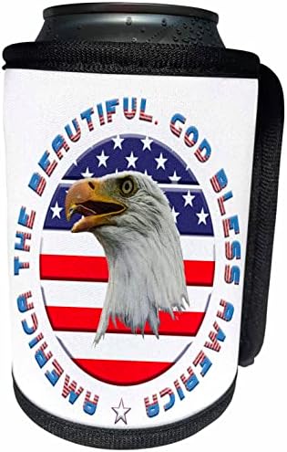 3росите американски флаг, белоголового орлана. Патриотичен подарък една и Америка. - Опаковки за бутилки-охладители