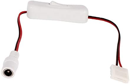 Нов Lon0167 Конектор dc power On/Off Свързване на кабел 10 мм печатни платки за светодиоди (Конектор dc power