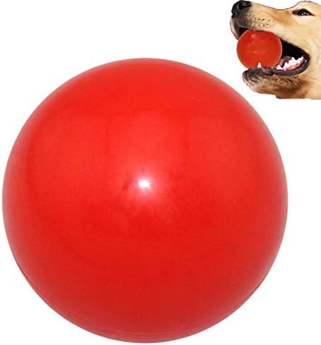 Здрав кучешки топката Sunglow за дъвчене и дресура, здрав близост до неразрушим играчка топка за кучета, твърди