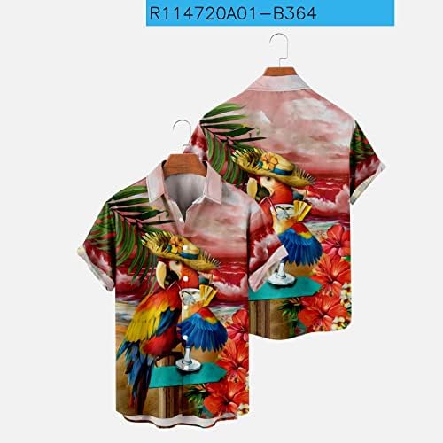 XXBR 2023 3D Принт Снимка на Цвете Хавайска Риза Мъжки Женски С Отложным яка Реколта Улични Мъжки Ризи С Мирис