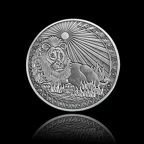 2021 Съзвездието Лъв Лъвът 12 Зодиакальная Сребърно Покритие Монета/Икона От Колекцията На Метални Diy