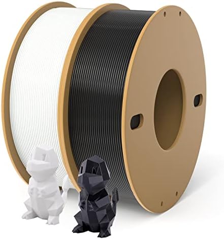 Конци за 3D-принтер Dikale PLA + 1,75 мм, не спутывается, нето Тегло сонда 250 г, 2 пакета, само 0,5 кг, PLA
