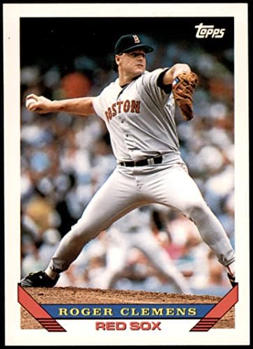 1993-Добрият 4 Роджър Клемънс на Бостън Ред Сокс (бейзболна картичка) NM/MT Red Sox