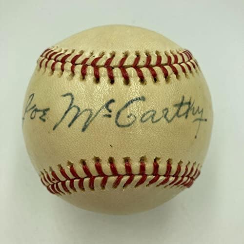 Красив сингъл Джо Маккарти с Автограф от JSA COA Американската лига бейзбол - Бейзболни Топки С Автографи