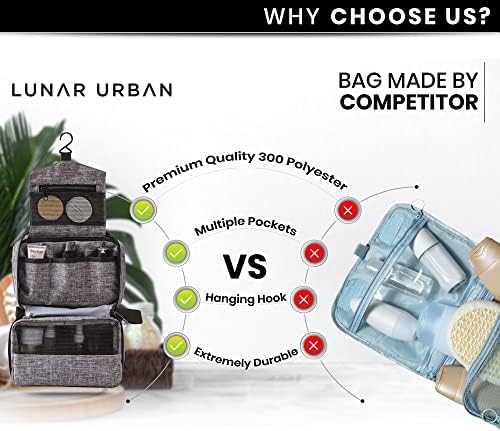 Малка Подвесная чанта за тоалетни принадлежности LUNAR URBAN, Компактен Мини Чанта за Тоалетни принадлежности,