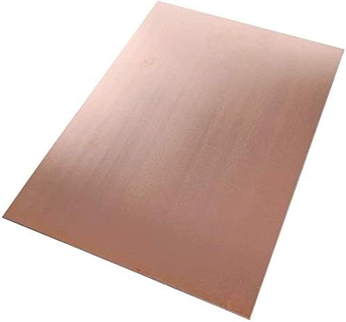 NIANXINN Мед метален лист Фолио табела 0,8 X 100 x 100 мм, Нарязани Медни метални пластини (Размер: 100 mm x