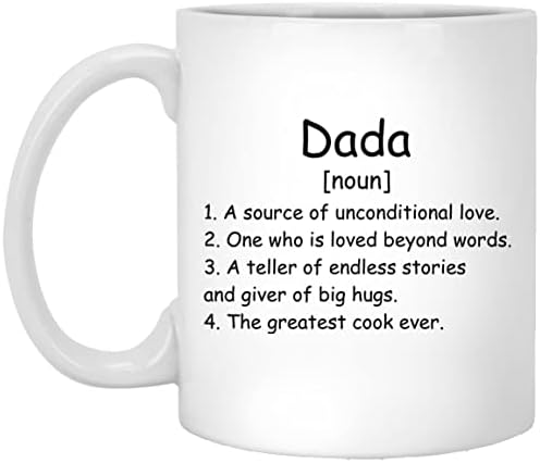 Кафеена чаша GavinsDesigns Dada Noun - Чаша с определението на Дада - Подарък за Дада - Подаръци за рожден ден, за да се Дада - Подаръци Дада - Подаръци за Деня на бащите - Коледни ?