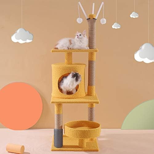 TWDYC на много Нива Котка на Дърво Кула Играчки на Етажната собственост Къщичка за Котки Коте Когтеточки от