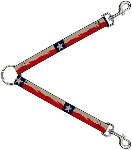 Сплитер За Кучешка Каишка С катарама, Флаг на щата Тексас, Потрепанная Снимка в Близък План с Дължина 1 Метър и ширина 1 Сантиметър