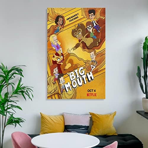 Голяма Уста - Американски Сладък Плакат с Анимационным Филм, Плакат за детска стая, Стенни Художествени Картини,