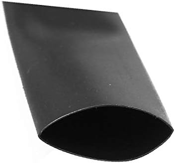 X-DREE 2 елемента с диаметър 12 мм, 2: 1 свиване тръба с трубчатым съединение Кабел Черен Дължина 5 М. (2 елемента