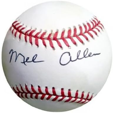 Официален представител на Американската лига бейзбол Мел Алън с автограф (телевизионен водещ Залата на славата
