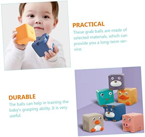 Toyvian 6шт Играчки За Баня под формата На детски Играчки Детски Топки За улавяне на Ръцете PVC Жаба Животно