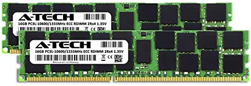 Комплект оперативна памет A-Tech обем 32 GB (2x16 GB) за Dell Precision T7500 - DDR3L 1333 Mhz, PC3-10600 ECC