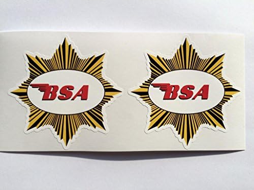 2 Етикети за мотоциклети BSA с спукването като пробиване