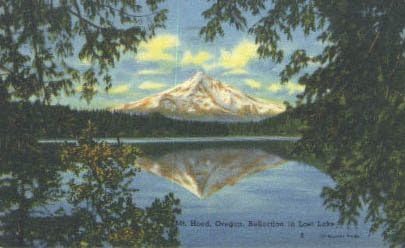 Затерянное езеро, пощенска Картичка от Орегон