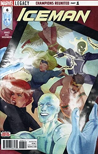 Айсмен (3-та серия) 6 VF / NM ; Герои на Marvel comics | Sina Grace