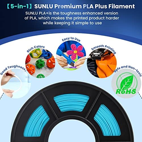 Конци за 3D-принтер SUNLU PLA Plus 1,75 мм, леко намотанная конец SUNLU PLA 1,75 мм PRO, Конци PLA + за повечето