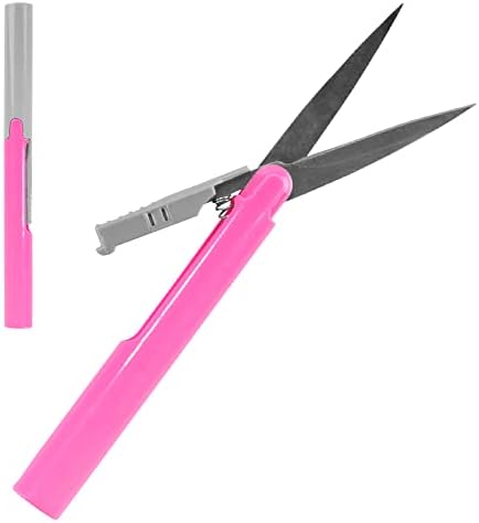 Преносими Пътни Ножици За Разрохкване джобни шевове BambooMN Penblade В Стил писалка - Розово - 1 чифт