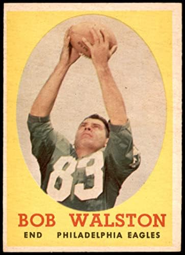 1958 Topps 87 Боб Уолстон на Филаделфия Ийгълс (Футболна карта) БИВШ Игълс Джорджия