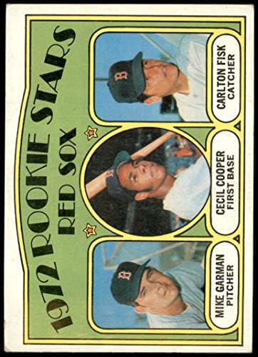 1972 Топпс 79 Начинаещи Ред Сокс Карлтън Фиск /Сесил Купър /Майк Харман Бостън Ред Сокс (бейзболна картичка)