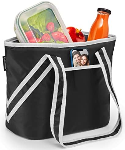 Чанта за обяд Hydracentials за жени, Херметически Изолиран Обяд-Бокс с Цветен Модел и Регулируем пагон, Множество