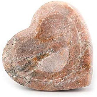 QYY Креативна Кристален Пепелник във формата на Сърце от Сложен Камък Sun Stone
