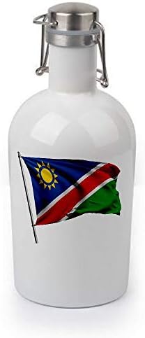 ExpressItBest 64oz Growler - Флаг Намибия (Namibian) - Изобилие от възможности