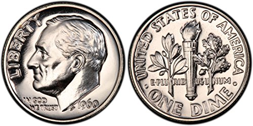 Монетен двор на САЩ , Сребърен десятицентовик Рузвелт ПРОБА от 1960 г.