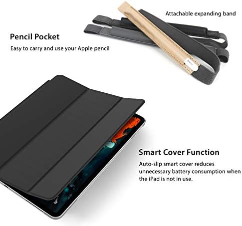 Калъф Patchworks PureCover за iPad 10.2 инча 2019 [Smart Cover] PC Тънък [Джоб за моливи] [Поставка с множество