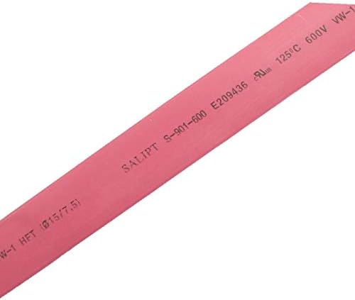 Нова свиване тръба Lon0167 от червено полиолефин диаметър 2:1 диаметър 15 mm, тръба 2 m (2: 1-Горния слой: 15