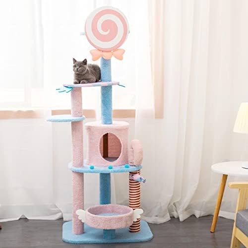 Рамка за катерене HOUKAI Котка, пълнител за котешки тоалетни, платформа за скокове с котешки дърво, набор от