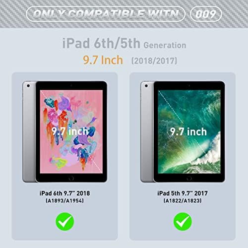 Чанта-кобур за таблетен КОМПЮТЪР, съвместим с новия iPad е 9,7 (2017) (2018)-Сверхпрочный, удароустойчив, Защитен