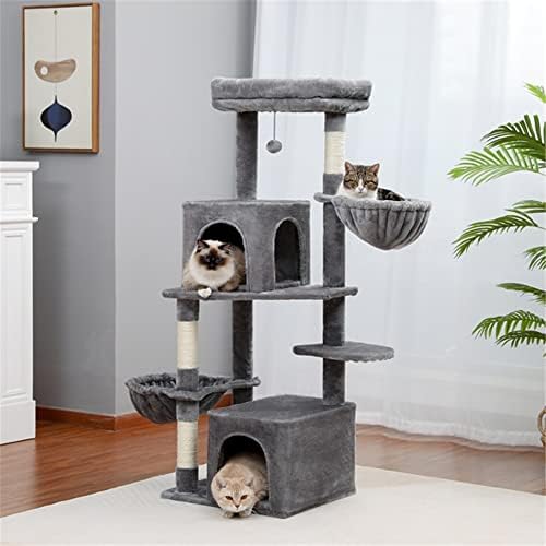 SNIPSA Cat Tree Модерна Кула за котки на няколко нива за Игра Къщичка за котки с Когтеточками, Голям Апартамент,