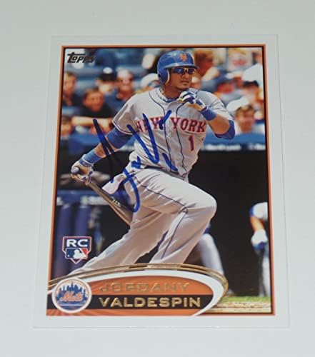 Джордани Вальдеспин подписа Актуална карта Auto'd 2012 Topps us151 Ню Йорк Метс - Бейзболни картички с автограф
