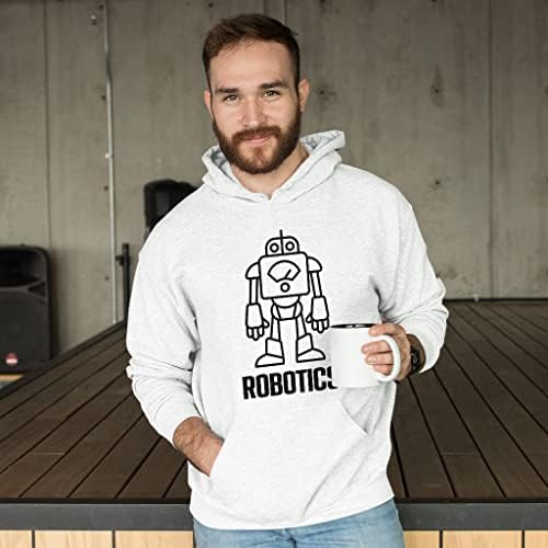 Hoody с качулка Robotics - Робот Hoodie - Графична hoody