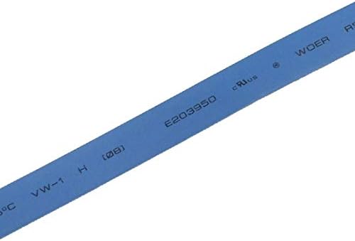 Нов драг Lon0167 диаметър 8,0 мм. Сини polyolefin свиване на тръба с дължина 2 м 6,6 фута (горно стъкло 8,0