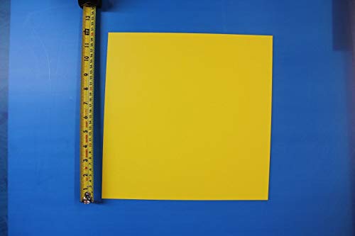 Жълт Полистирен.015 X 12 X 12 Светорассеивающая партида от 10 Пластмасови листове RP087